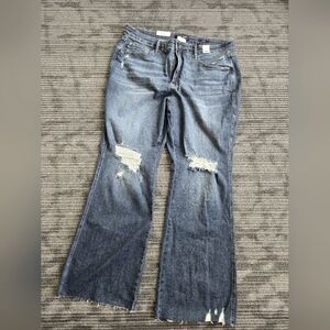 Judy Blue Plus Size Raw Hem Flare